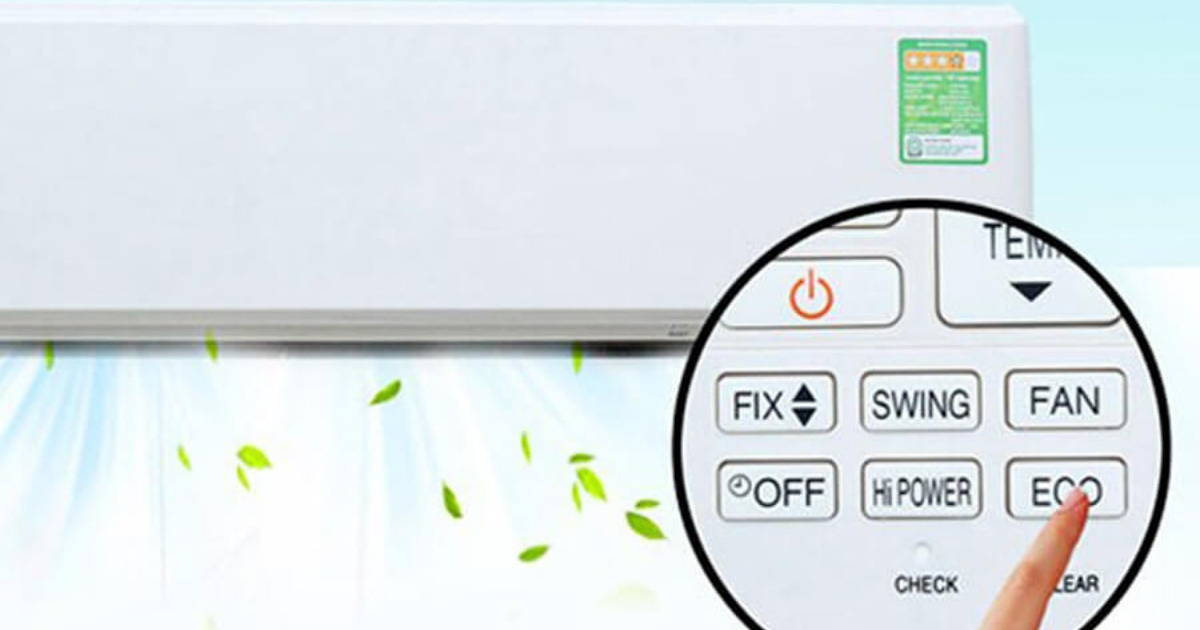 nút Eco trên máy lạnh Toshiba 1