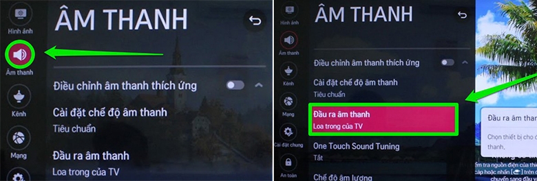 Các bước để khởi động Bluetooth trên TV LG