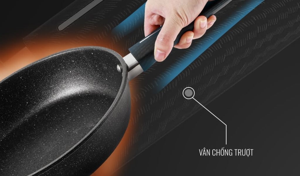 Top chảo chiên không dính vân đá tốt nhất 2024 giúp chiên xào không lo cháy 4