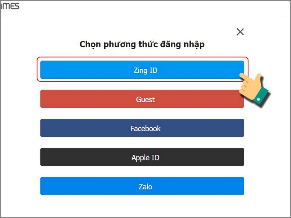 Cập nhật theo các thao tác tải game