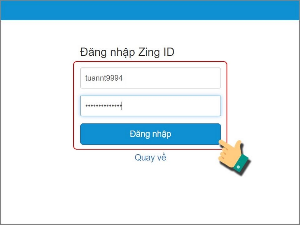 Thực hiện các bước đăng nhập game