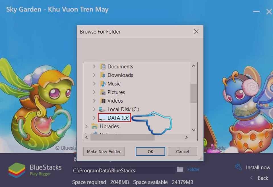 Xác định nơi lưu trữ game