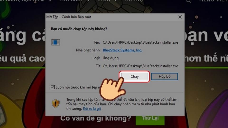 Cập nhật các thông tin trên máy