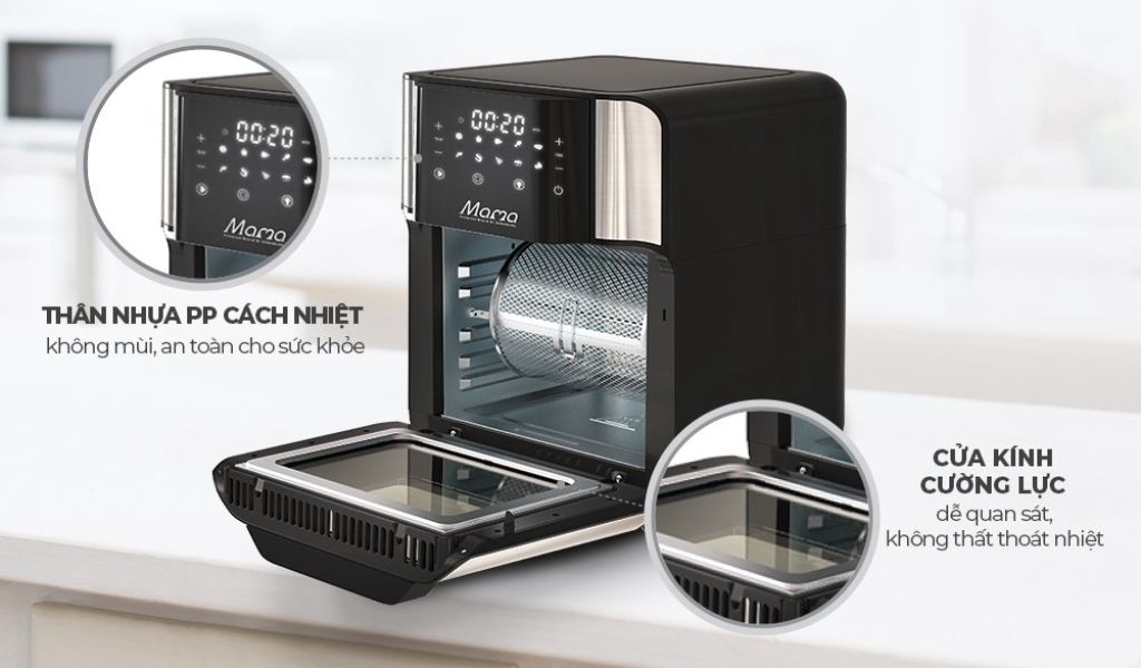 Nồi chiên không dầu cửa ngang tốt nhất 2024 giúp chế biến thức ăn nhanh chóng, tiện lợi 5