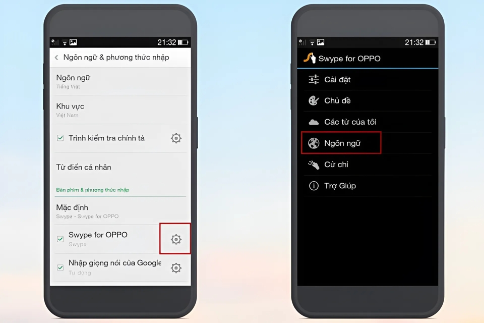Hướng dẫn cách cài đặt bàn phím tiếng Việt có dấu OPPO 5