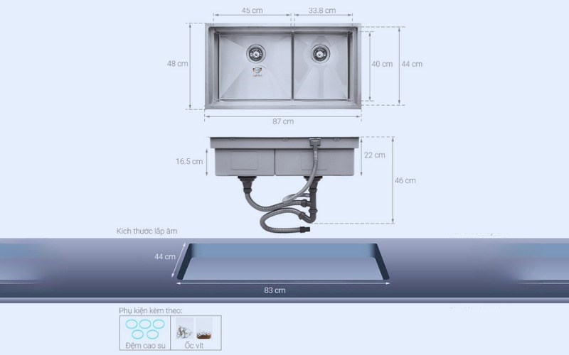 Cách lắp bồn rửa chén đơn giản và chi tiết từ A-Z để bạn có thể thực hiện tại nhà 4