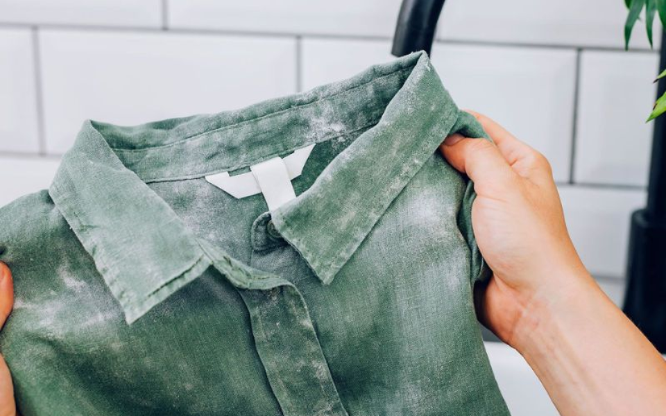 Có nhiều nguyên nhân gây mốc trên quần áo
