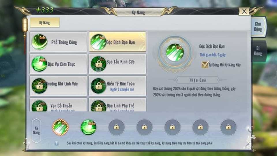 Các loại kỹ năng được sử dụng