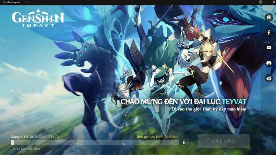 Chờ đợi trong giây lát để tải game