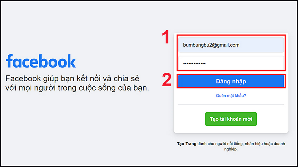 Cách đăng nhập đơn giản