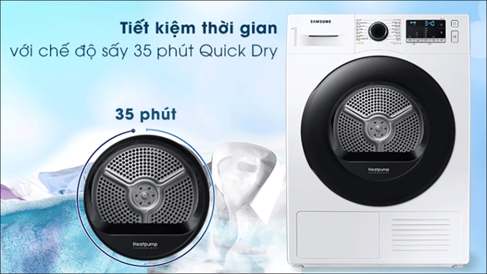 Chế độ Quick Dry sấy quần áo trong 35 phút