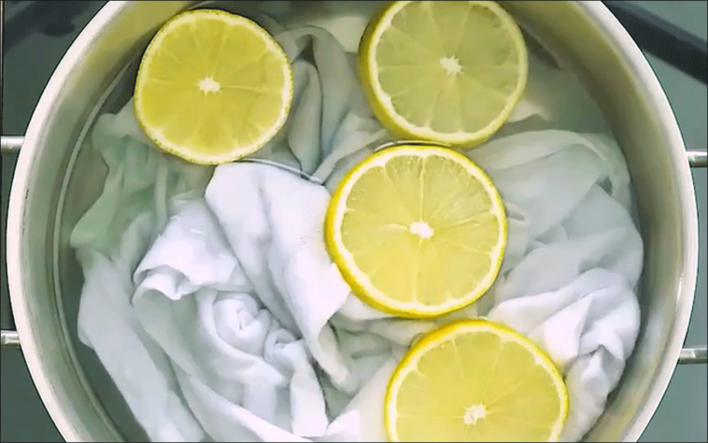 Dùng chanh để làm trắng quần áo