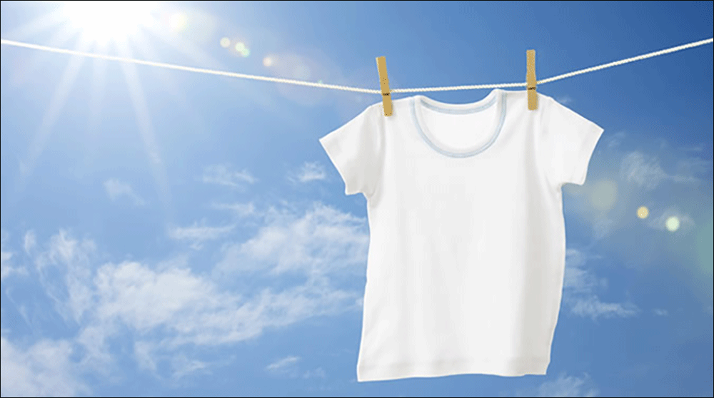 cách tẩy trắng quần áo với ánh nắng mặt trời