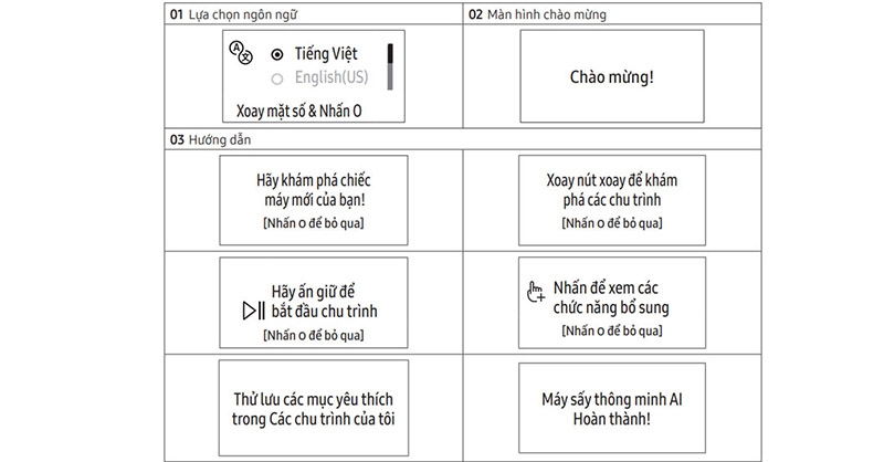 Cách sử dụng máy sấy quần áo Samsung (ảnh 2)