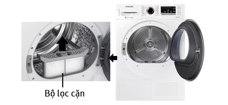Cách sử dụng máy sấy quần áo Samsung (ảnh 4)