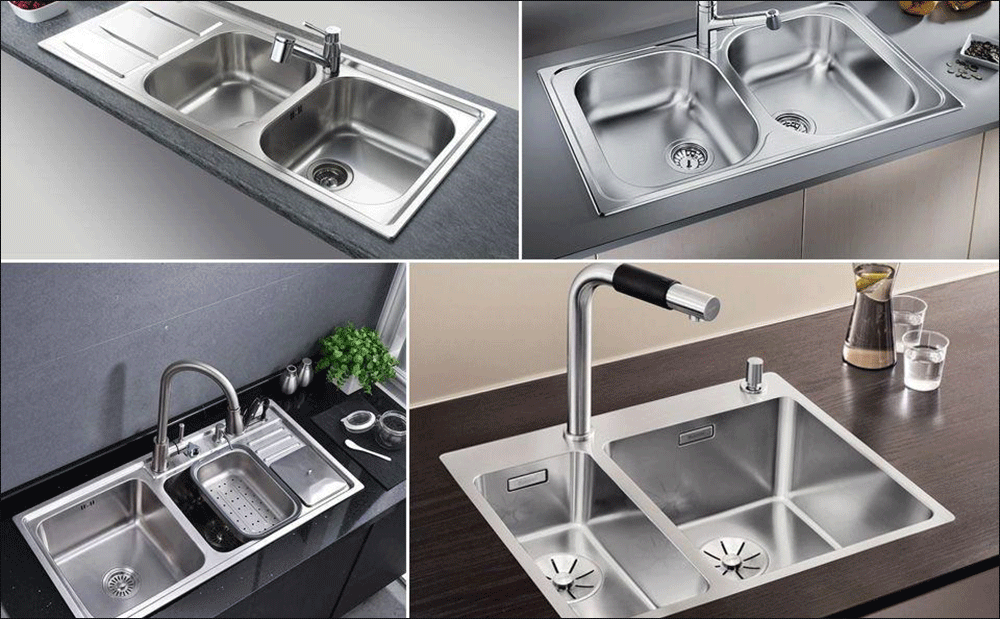 Bồn rửa chén đang có rất nhiều loại