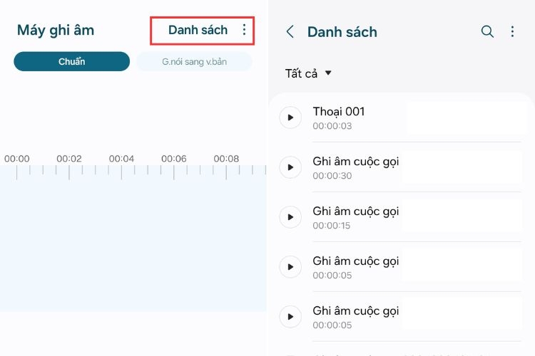 Cách mở ghi âm trên Samsung đơn giản nhất 6s