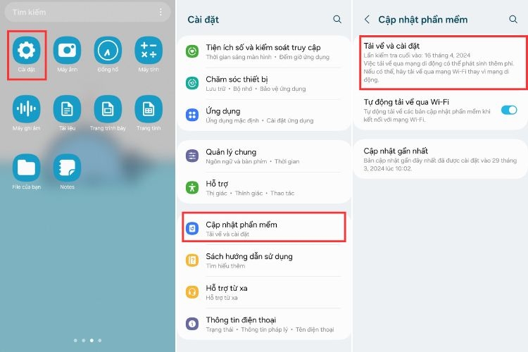 Hướng dẫn cập nhật phần mềm Samsung mới nhất