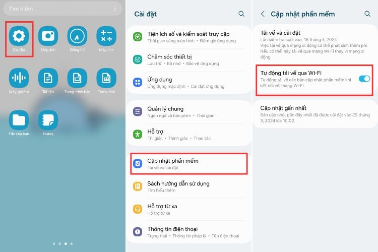 Hướng dẫn cập nhật phần mềm Samsung mới nhất
