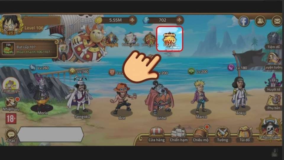 Chọn cách nhận code game