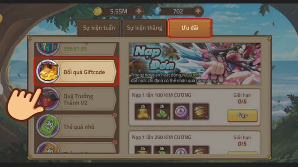 Nhận phần quà phù hợp hiệu quả