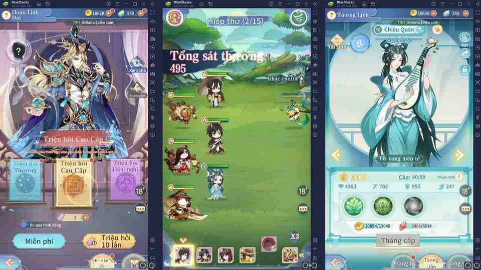 Nhiều thông tin tiêu biểu trong game