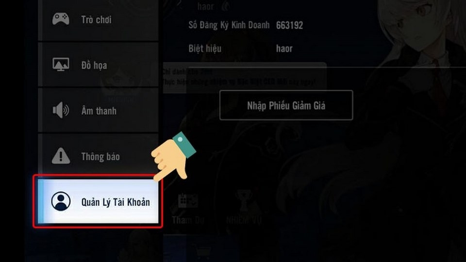 Tiếp tục phần cài đặt game