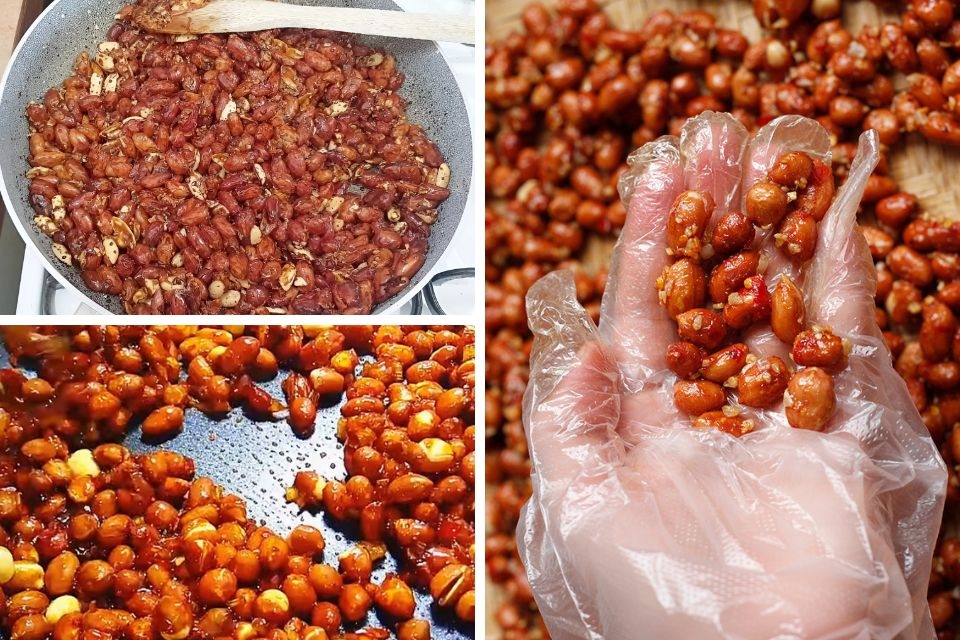 Cách rim lạc ngon 5