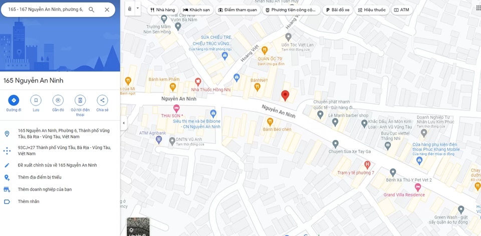 Vị trí của kho 60 Bra Vũng Tàu trên bản đồ
