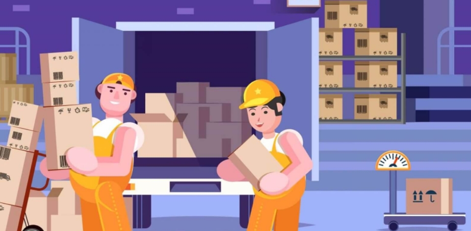 Nhân viên kho tìm kiếm đơn hàng để giao cho khách trực tiếp tại kho