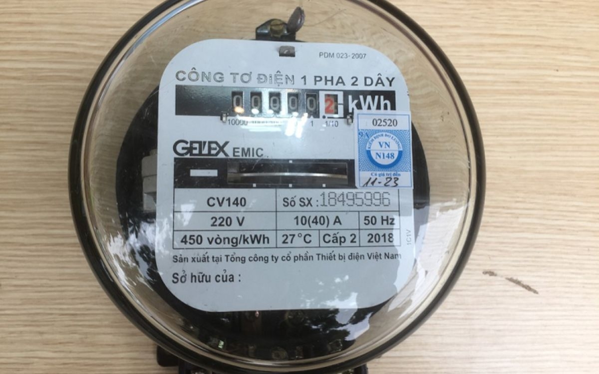 Công tơ điện 1 pha (ảnh 1)