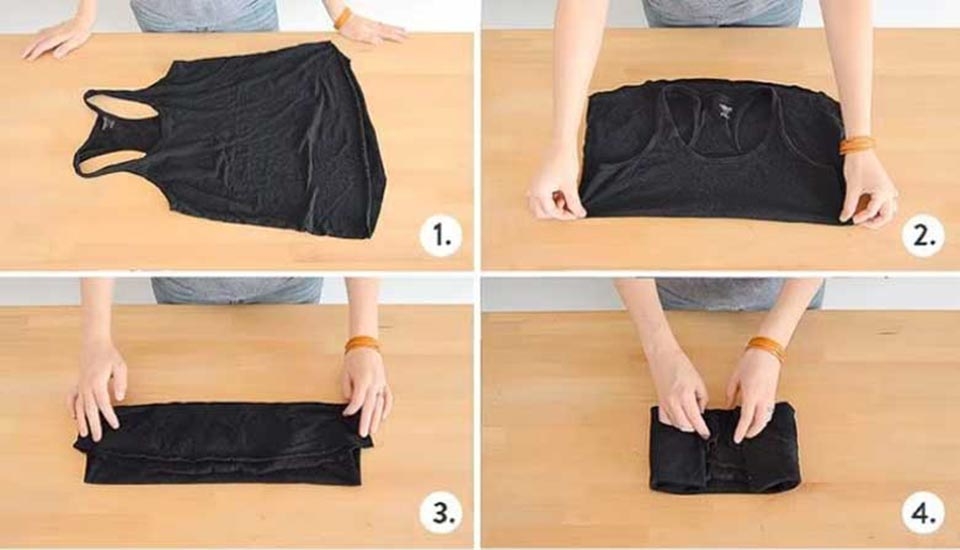 Cách gấp quần áo - Ảnh 06