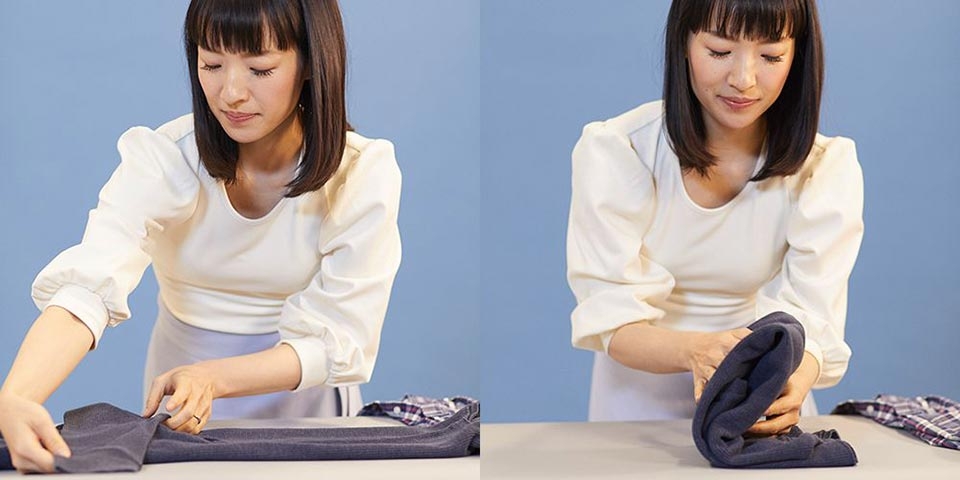 Cách gấp quần áo - Ảnh 09