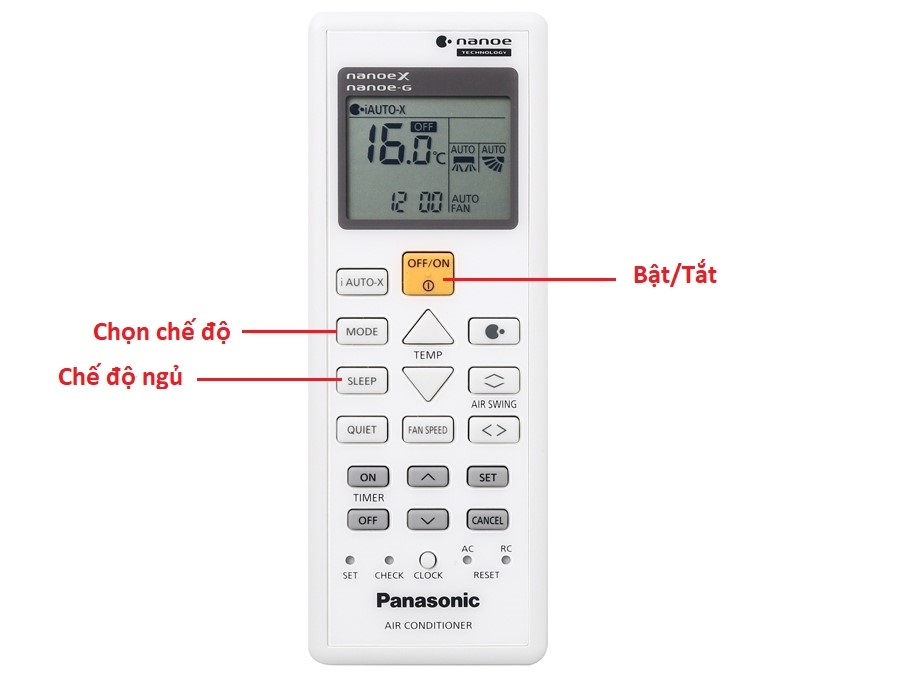 Hướng dẫn cách kích hoạt chế độ Sleep trên điều hoà Panasonic