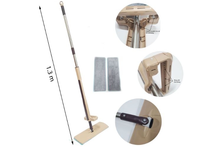 Cách sử dụng cây lau nhà hình chữ nhật