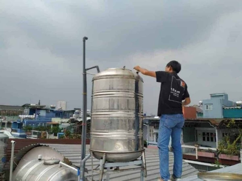 cách xử lý bồn nước inox bị rỉ sét 3
