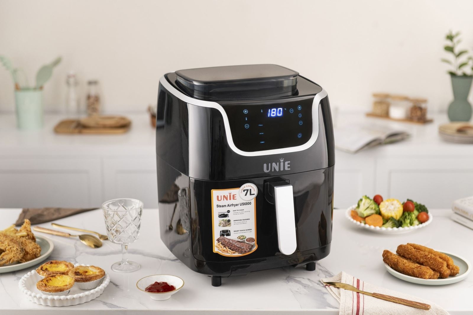 So sánh nồi chiên không dầu Unie và Hafele (hình 2)