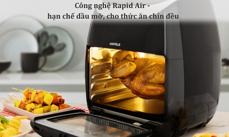 So sánh nồi chiên không dầu Unie và Hafele (hình 4)