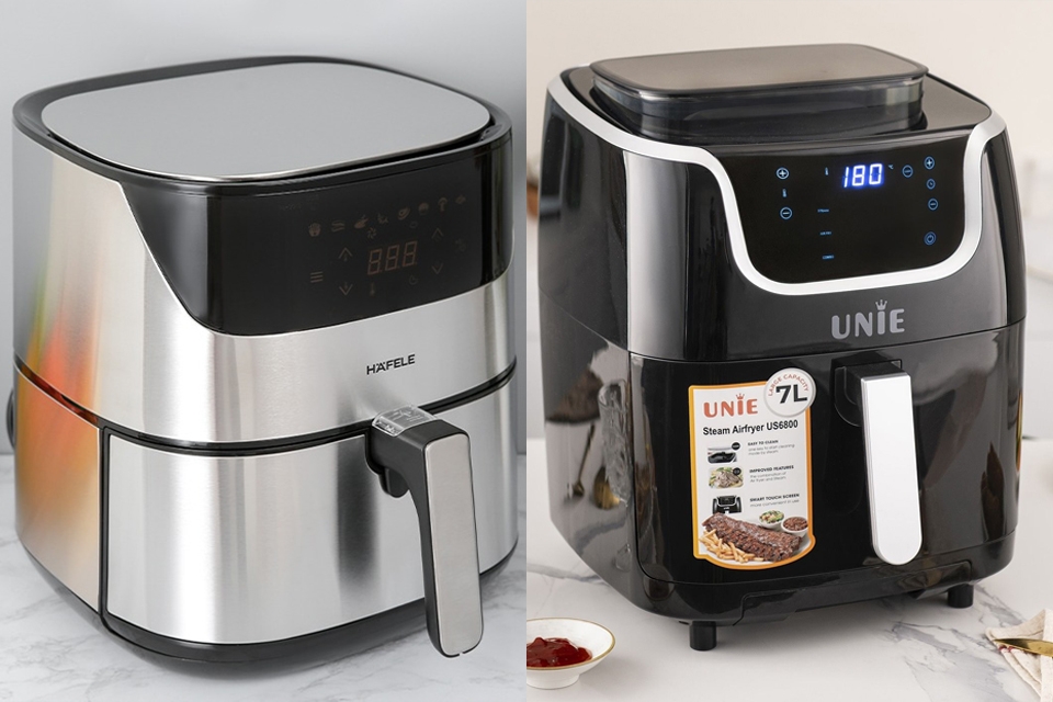 So sánh nồi chiên không dầu Unie và Hafele (hình 8)