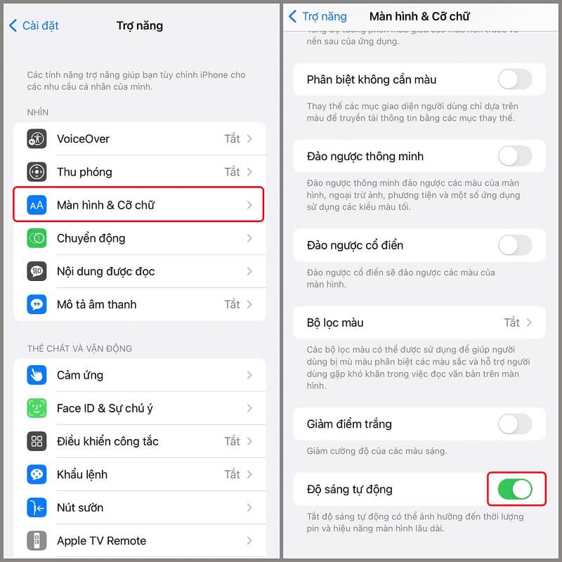 Cách tắt tự điều chỉnh độ sáng trên iPhone iOS 16 và một số lưu ý cần nhớ khi thực hiện 3