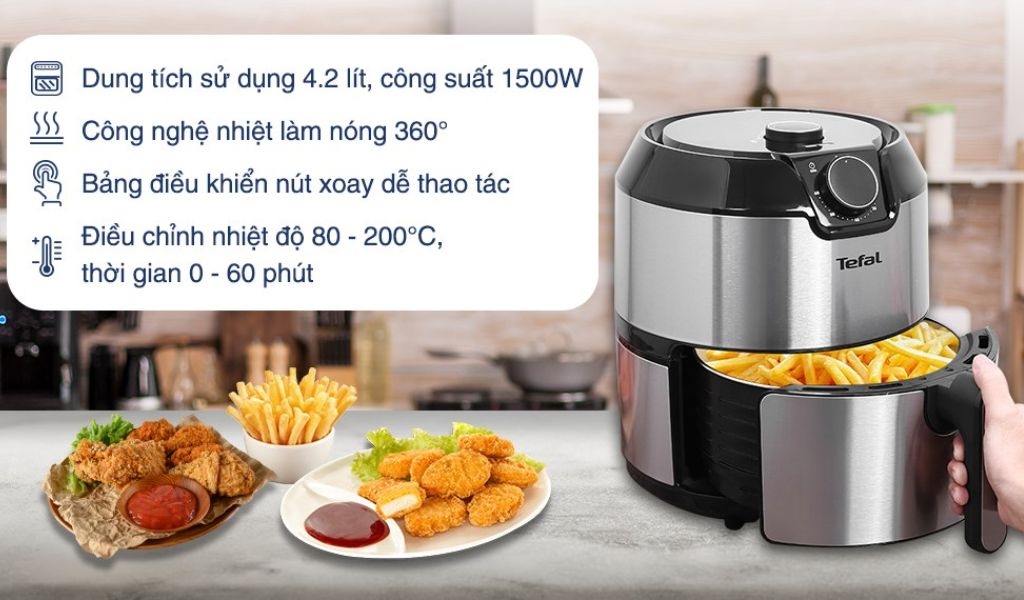 Nồi chiên không giá từ 2 đến 3 triệu tốt nhất 2024, nhiều chức năng đáp ứng đa dạng nhu cầu nấu 1