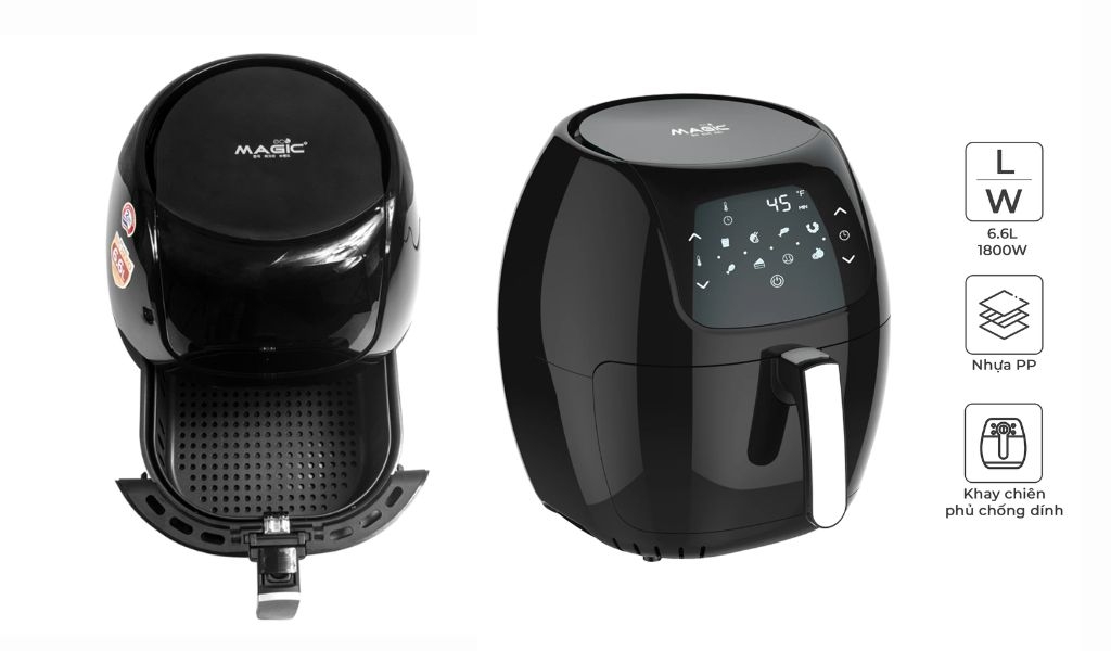 Nồi chiên không giá từ 2 đến 3 triệu tốt nhất 2024, nhiều chức năng đáp ứng đa dạng nhu cầu nấu 6