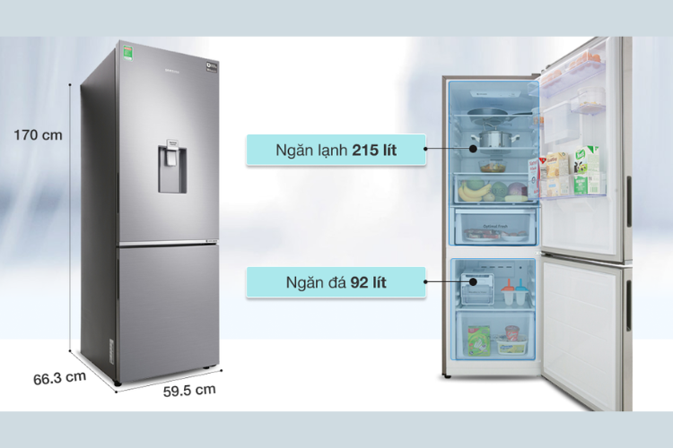 Kích thước tủ lạnh 2 cánh Samsung tiêu chuẩn là bao nhiêu, có phù hợp với nhà bạn không? - hình 4