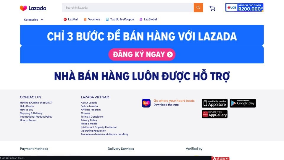 Tạo gian hàng và thiết lập shop