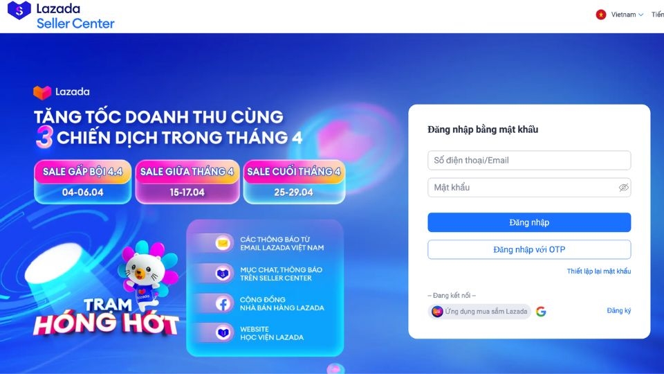 Hoàn thiện khoá học về Lazada