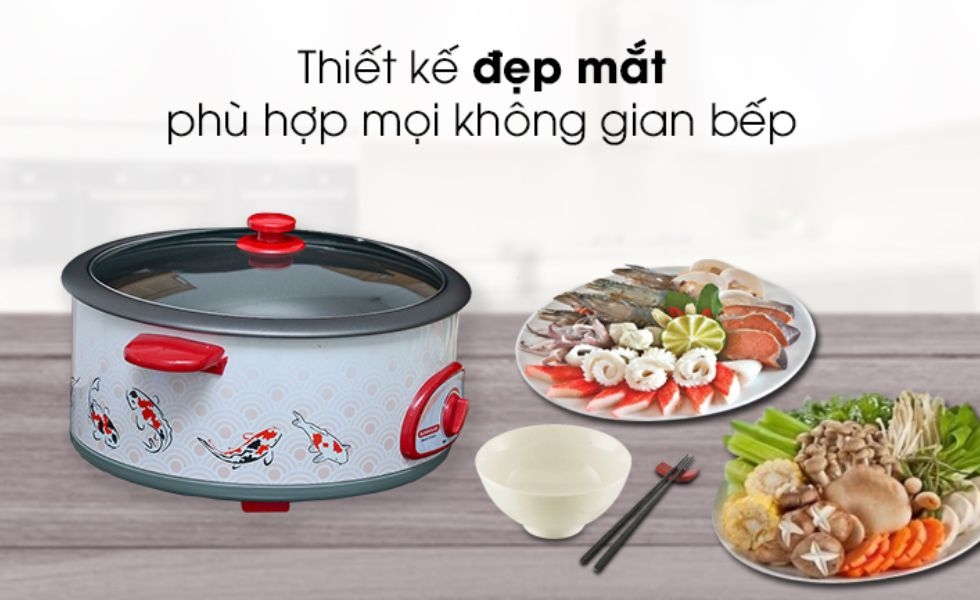 nồi lẩu điện Sunhouse 4 lít SH525L