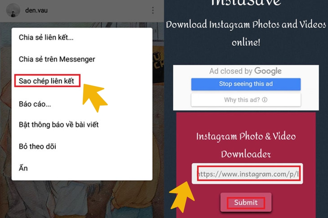 Sử dụng trang web