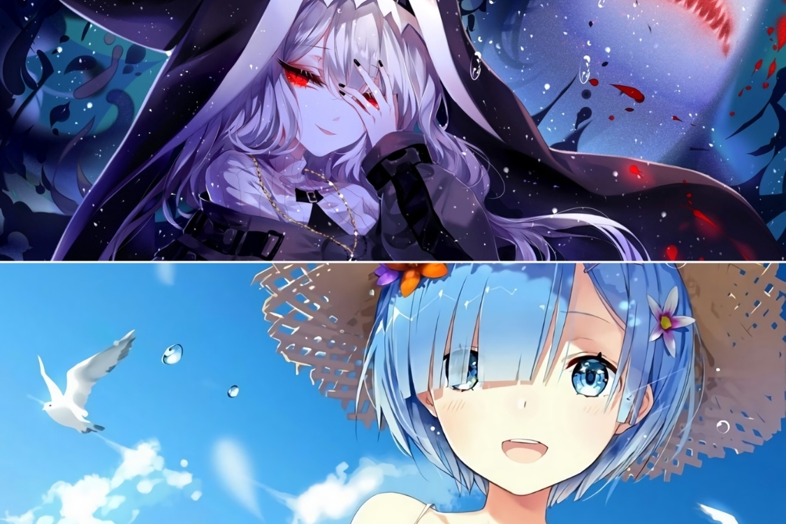 Ảnh bìa Facebook anime cho nữ