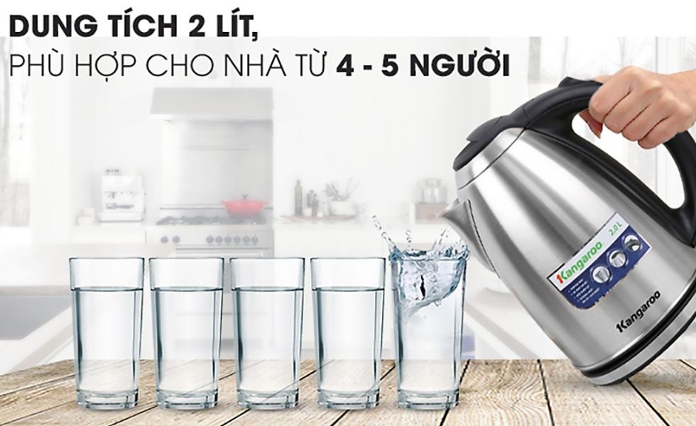 ấm đun siêu tốc Kangaroo 2 lít KG-20SK3