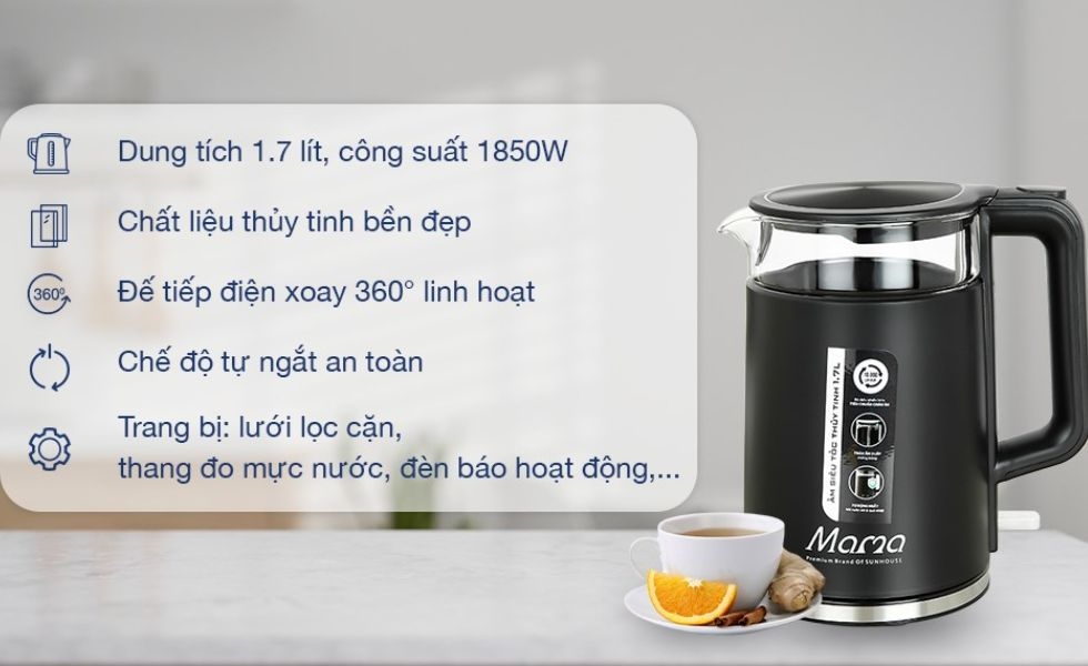 Ấm siêu tốc loại nào tốt 2024